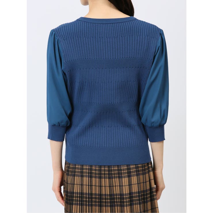 7分袖ジョーゼット リブニットプルオーバー | TAKA-Q WOMEN | 詳細画像56 