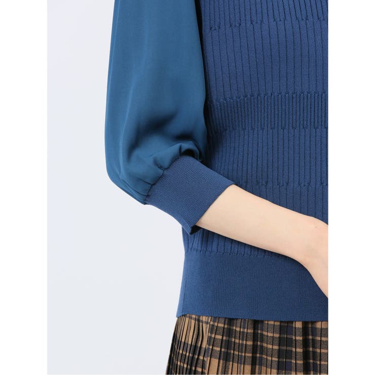 7分袖ジョーゼット リブニットプルオーバー | TAKA-Q WOMEN | 詳細画像58 