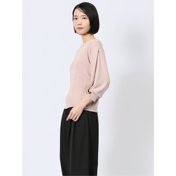 クルーネック 7分袖 ニットプルオーバー | TAKA-Q WOMEN | 詳細画像15 