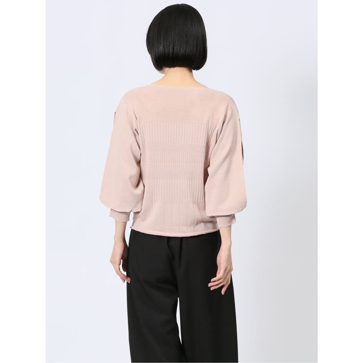 クルーネック 7分袖 ニットプルオーバー | TAKA-Q WOMEN | 詳細画像16 