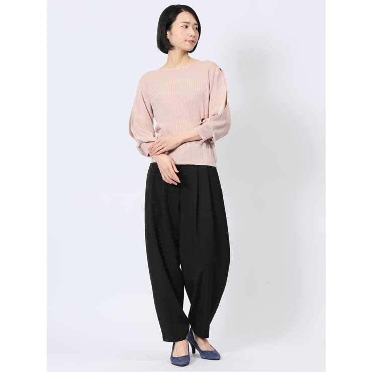 クルーネック 7分袖 ニットプルオーバー | TAKA-Q WOMEN | 詳細画像18 