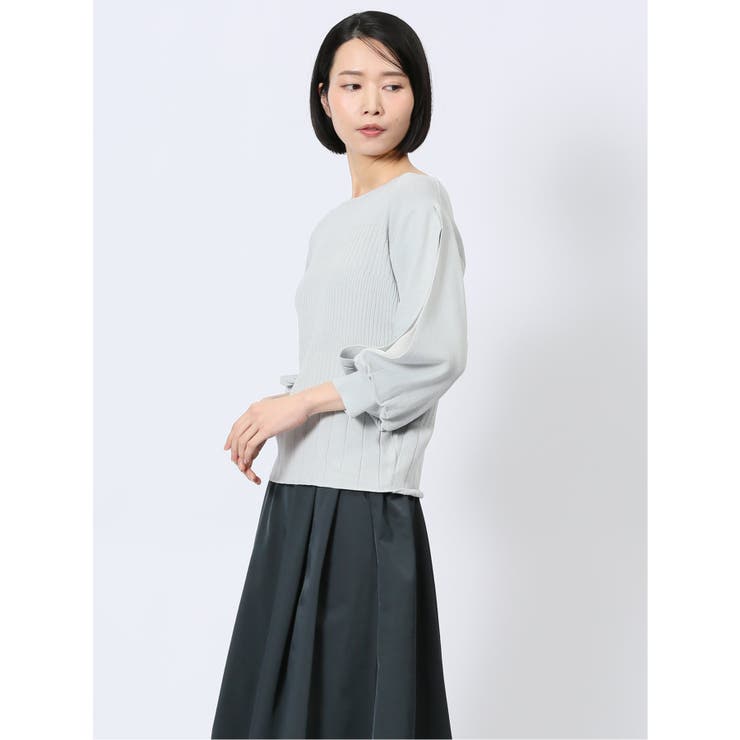 クルーネック 7分袖 ニットプルオーバー | TAKA-Q WOMEN | 詳細画像26 