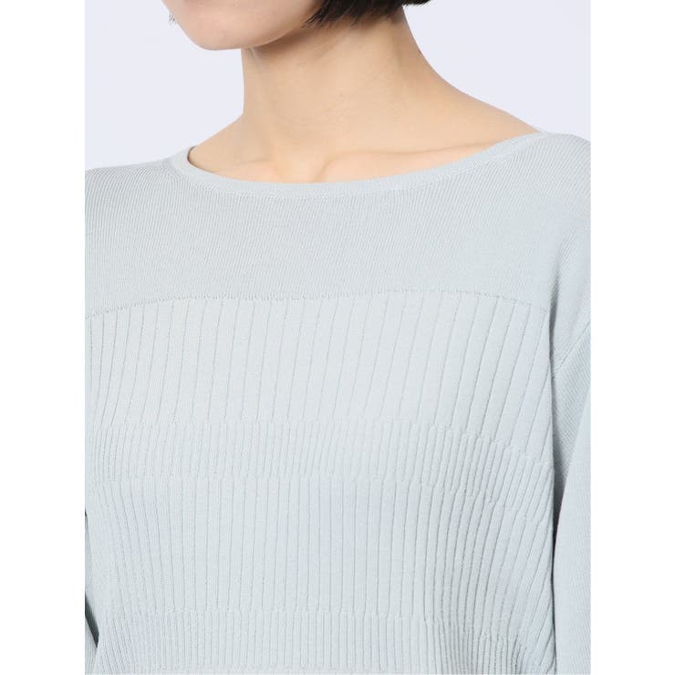 クルーネック 7分袖 ニットプルオーバー | TAKA-Q WOMEN | 詳細画像34 
