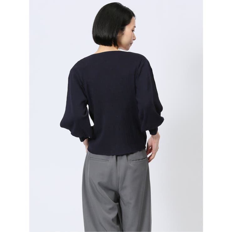 クルーネック 7分袖 ニットプルオーバー | TAKA-Q WOMEN | 詳細画像38 