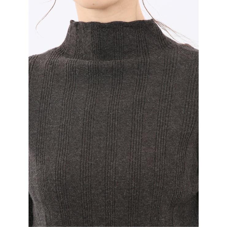 ハンドウォッシャブル ラメリブ ハイネック ニットプルオーバー | TAKA-Q WOMEN | 詳細画像29 