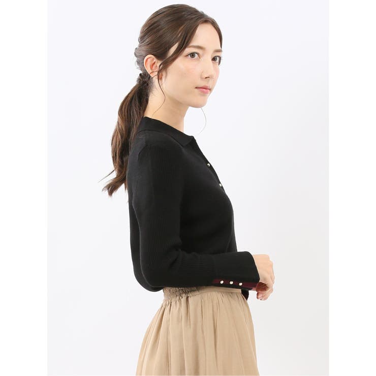 ハンドウォッシャブル リブ ポロニット | TAKA-Q WOMEN | 詳細画像13 