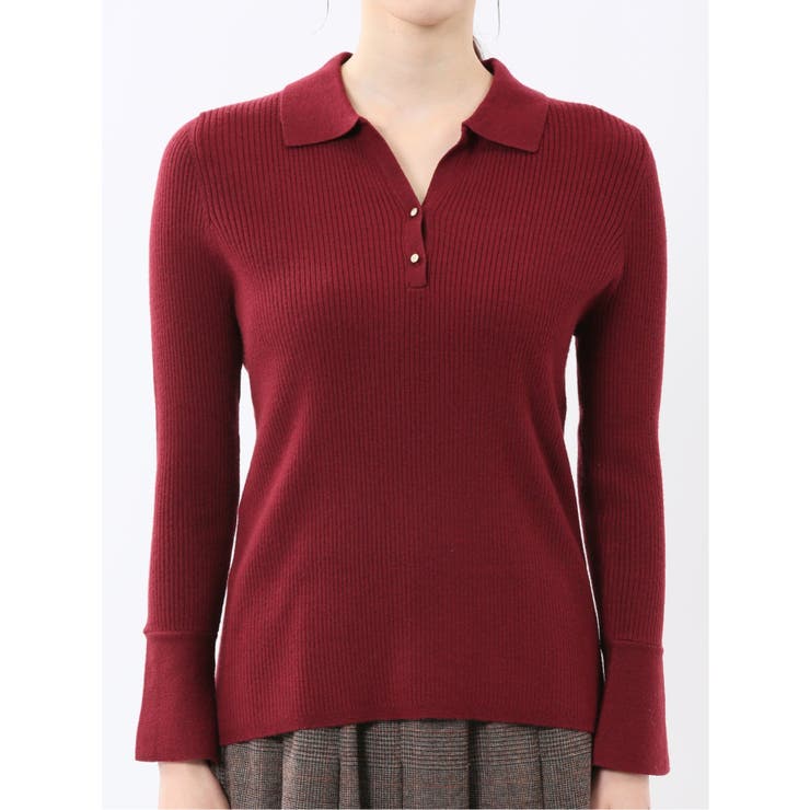 ハンドウォッシャブル リブ ポロニット | TAKA-Q WOMEN | 詳細画像24 