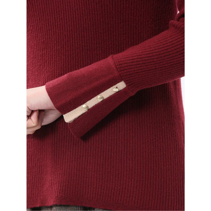 ハンドウォッシャブル リブ ポロニット | TAKA-Q WOMEN | 詳細画像28 