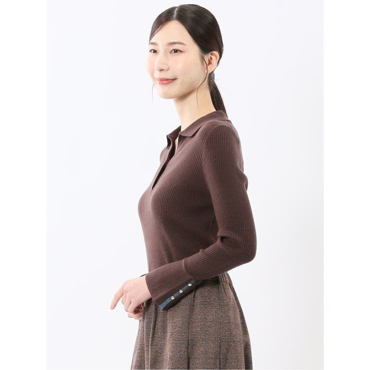 ハンドウォッシャブル リブ ポロニット | TAKA-Q WOMEN | 詳細画像29 