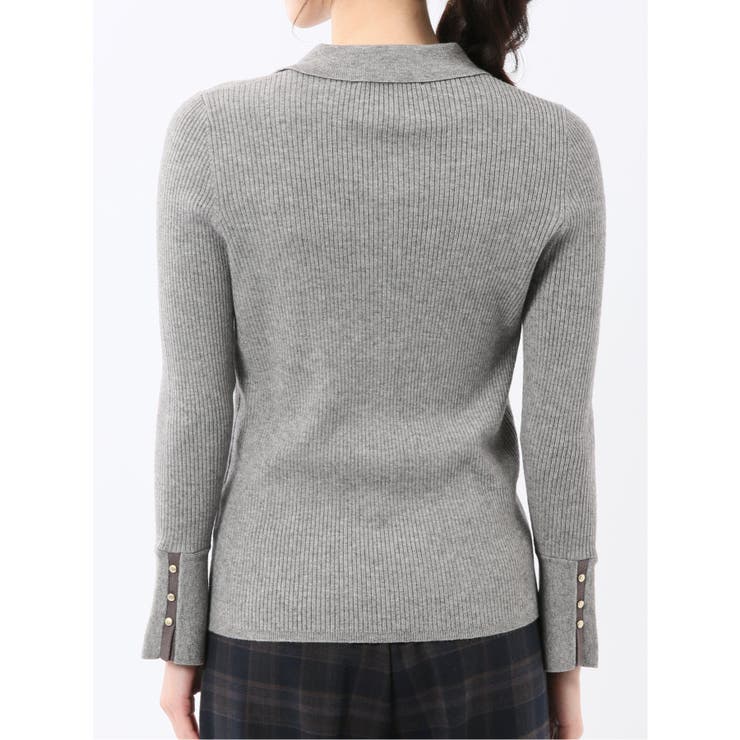 ハンドウォッシャブル リブ ポロニット | TAKA-Q WOMEN | 詳細画像8 