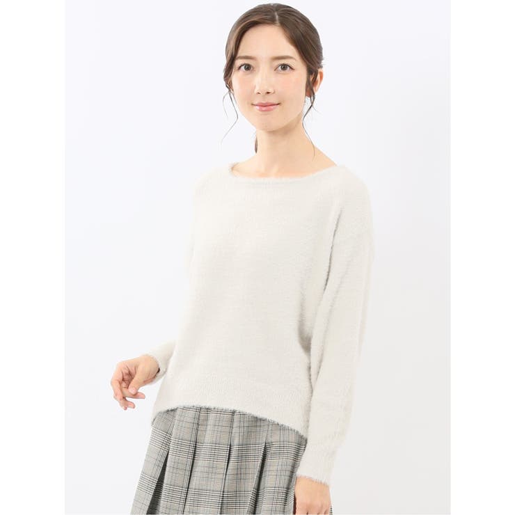 ハンドウォッシャブル フェザー クルーニットプルオーバー | TAKA-Q WOMEN | 詳細画像1 