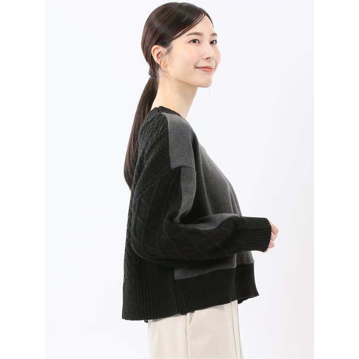 ウォッシャブル 前後2WAY ニットプルオーバー | TAKA-Q WOMEN | 詳細画像14 