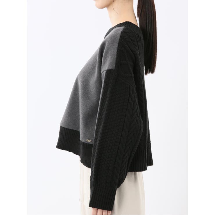 ウォッシャブル 前後2WAY ニットプルオーバー | TAKA-Q WOMEN | 詳細画像17 