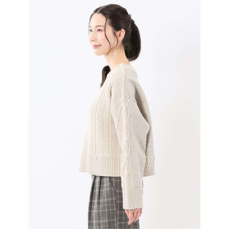 ウォッシャブル 前後2WAY ニットプルオーバー | TAKA-Q WOMEN | 詳細画像2 