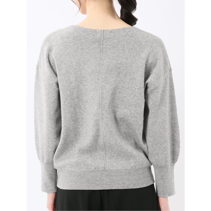 ハンドウォッシャブル センターハギ Vネック ニットプルオーバー | TAKA-Q WOMEN | 詳細画像17 