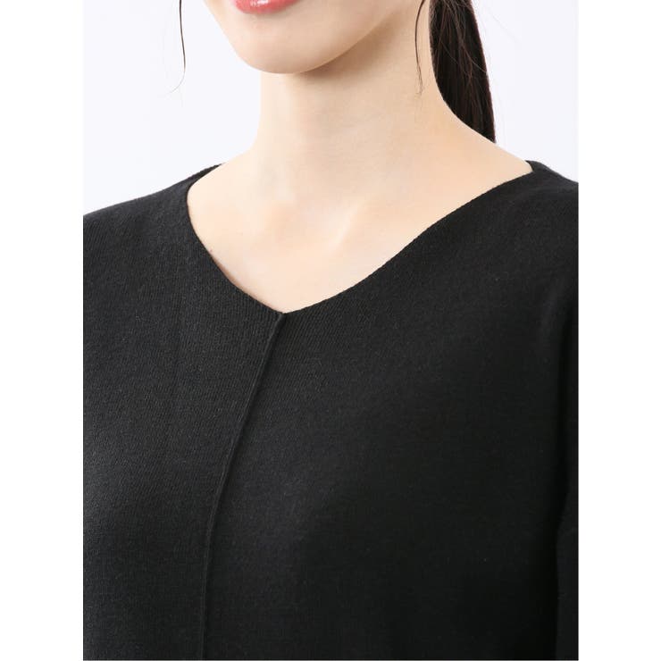 ハンドウォッシャブル センターハギ Vネック ニットプルオーバー | TAKA-Q WOMEN | 詳細画像27 