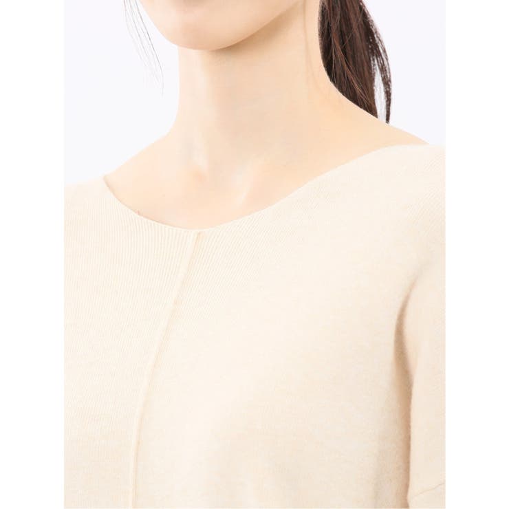 ハンドウォッシャブル センターハギ Vネック ニットプルオーバー | TAKA-Q WOMEN | 詳細画像9 