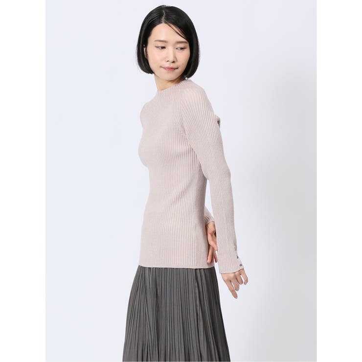 ラメリブニット ハイネックプルオーバー | TAKA-Q WOMEN | 詳細画像2 