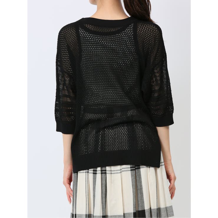 ハンチ/HUNCH 麻タッチ クロシェ風ニット | TAKA-Q WOMEN | 詳細画像10 