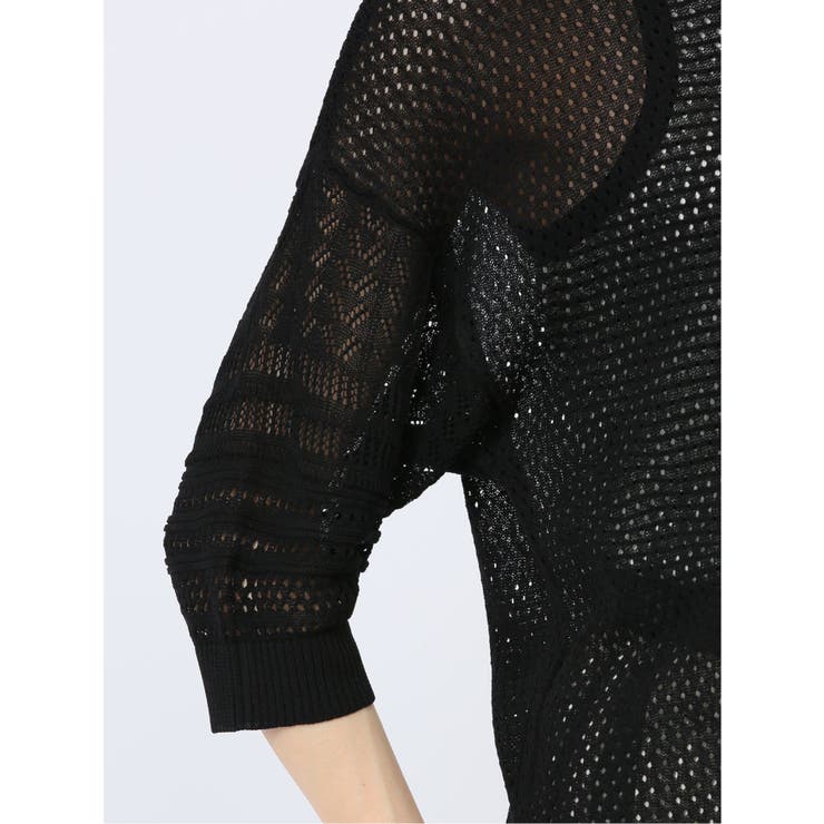 ハンチ/HUNCH 麻タッチ クロシェ風ニット | TAKA-Q WOMEN | 詳細画像12 