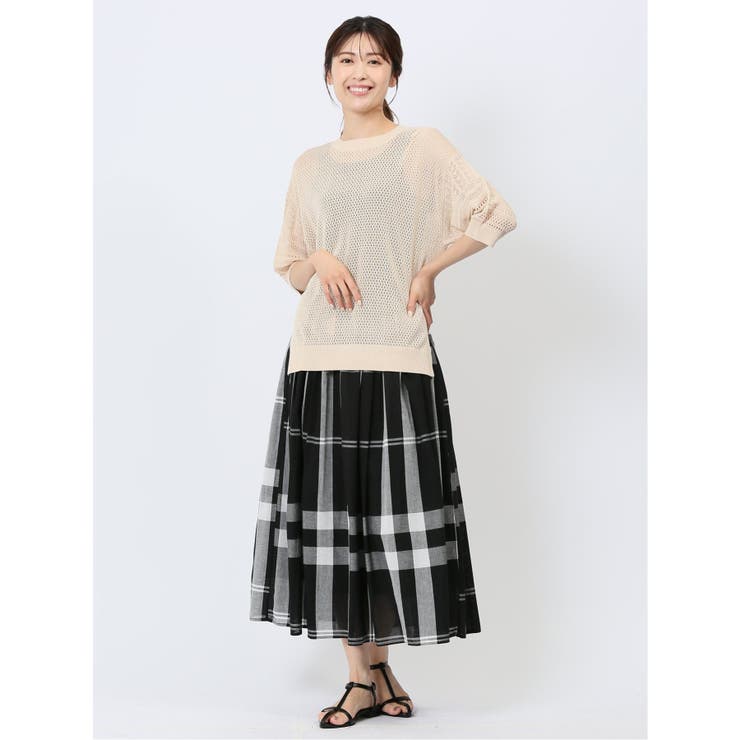 ハンチ/HUNCH 麻タッチ クロシェ風ニット | TAKA-Q WOMEN | 詳細画像19 