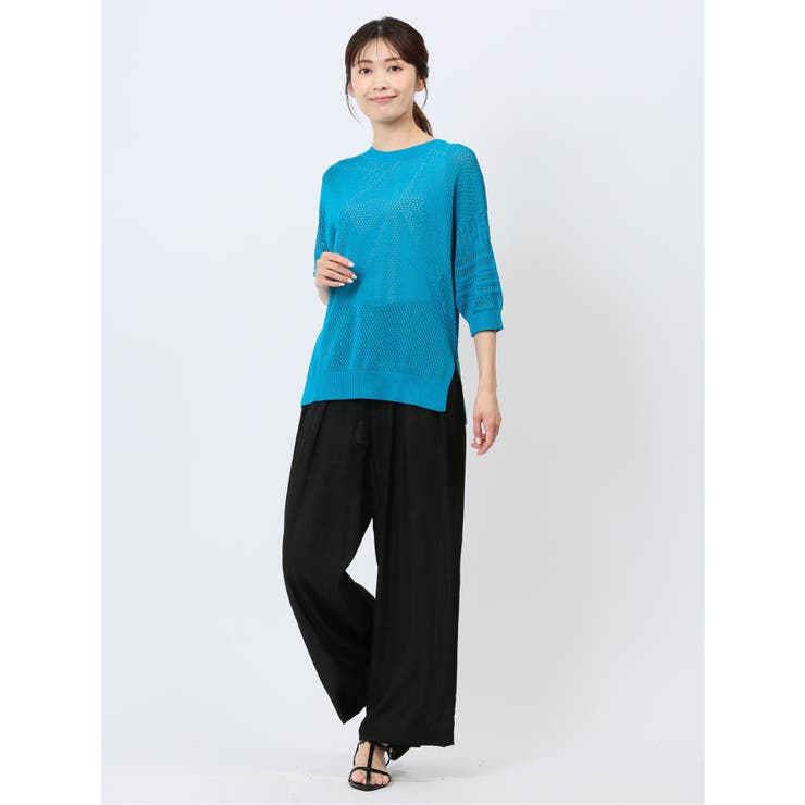 ハンチ/HUNCH 麻タッチ クロシェ風ニット | TAKA-Q WOMEN | 詳細画像31 