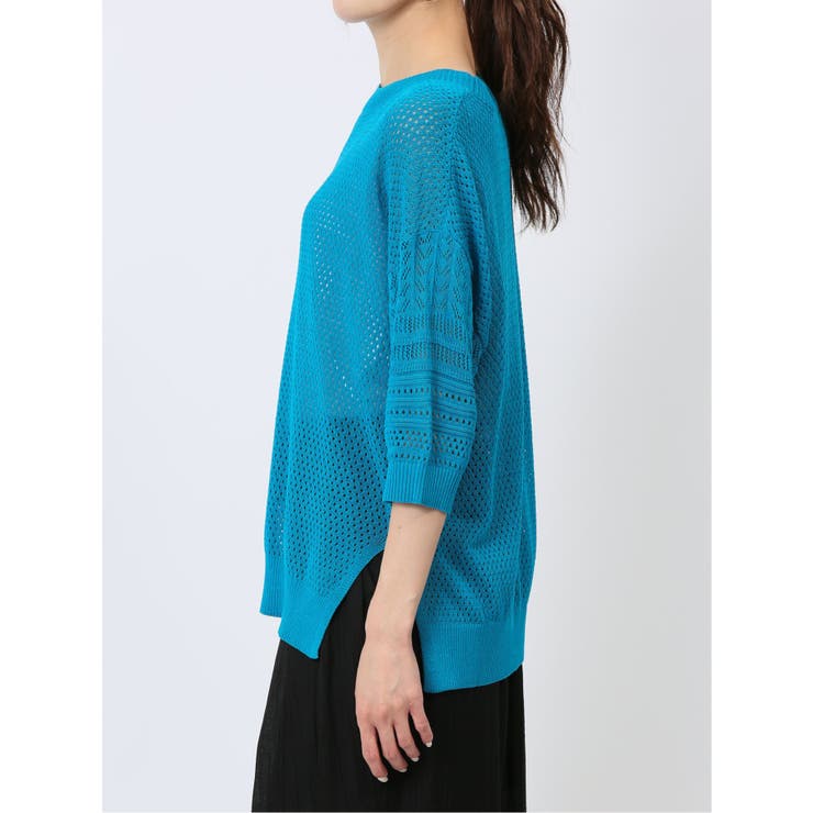 ハンチ/HUNCH 麻タッチ クロシェ風ニット | TAKA-Q WOMEN | 詳細画像33 