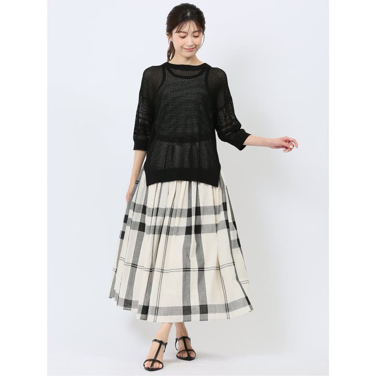 ハンチ/HUNCH 麻タッチ クロシェ風ニット | TAKA-Q WOMEN | 詳細画像7 