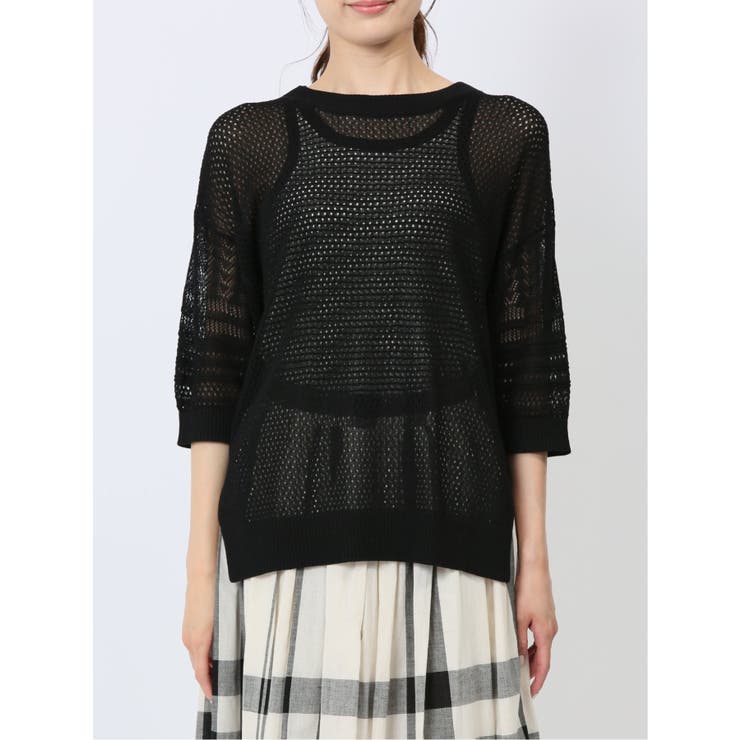 ハンチ/HUNCH 麻タッチ クロシェ風ニット | TAKA-Q WOMEN | 詳細画像8 