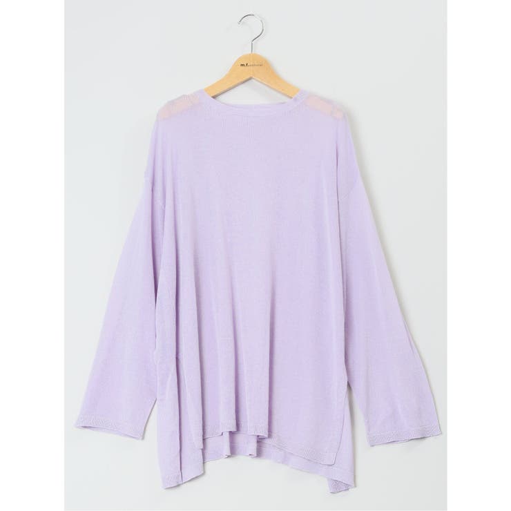 ハンチ/HUNCH 無地 オーバーサイズ シアーニット | TAKA-Q WOMEN | 詳細画像12 