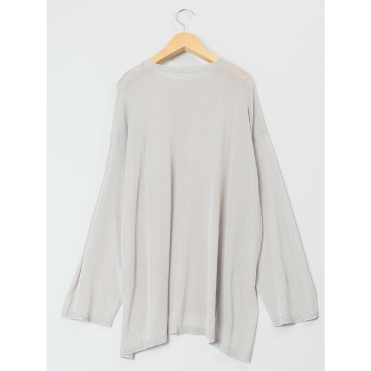 ハンチ/HUNCH 無地 オーバーサイズ シアーニット | TAKA-Q WOMEN | 詳細画像25 