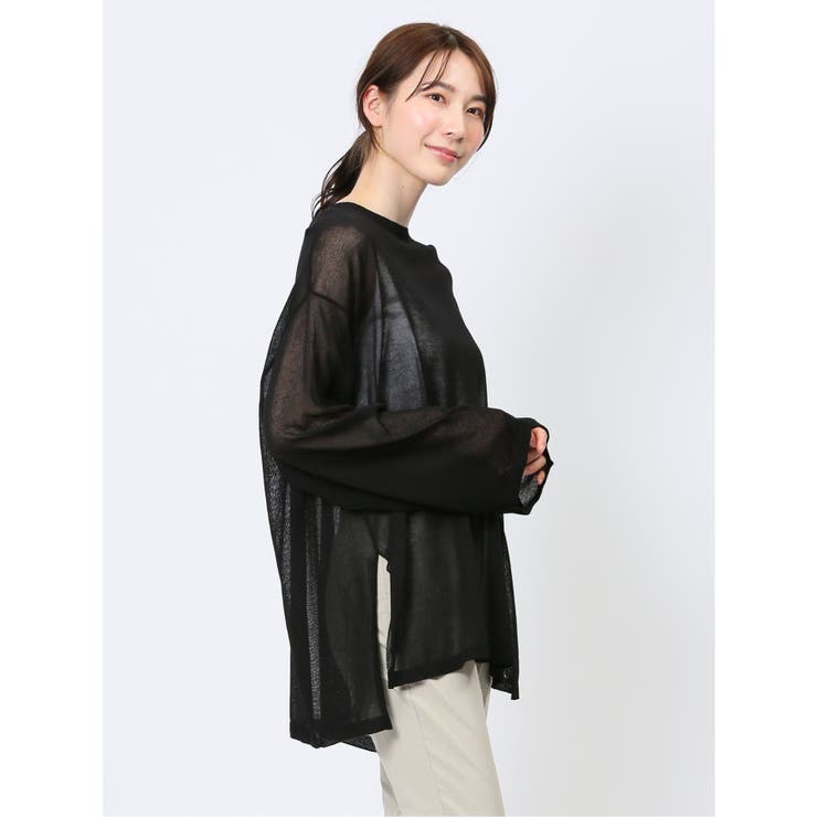 ハンチ/HUNCH 無地 オーバーサイズ シアーニット | TAKA-Q WOMEN | 詳細画像29 