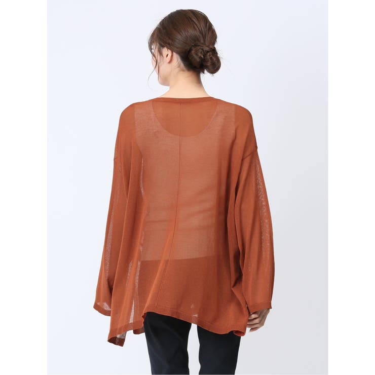 ハンチ/HUNCH 無地 オーバーサイズ シアーニット | TAKA-Q WOMEN | 詳細画像40 