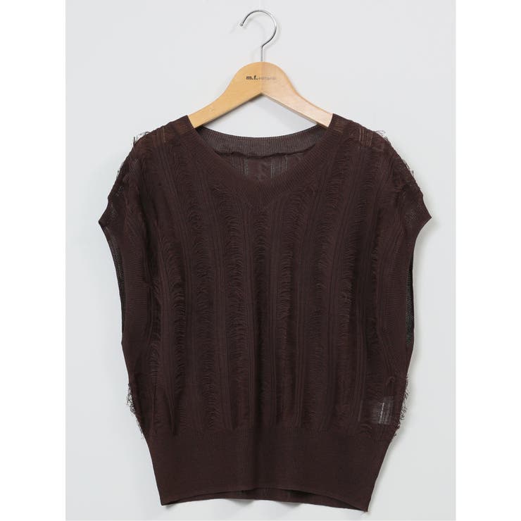 ハンチ/HUNCH 前後2WAY フリンジ ニットベスト | TAKA-Q WOMEN | 詳細画像30 