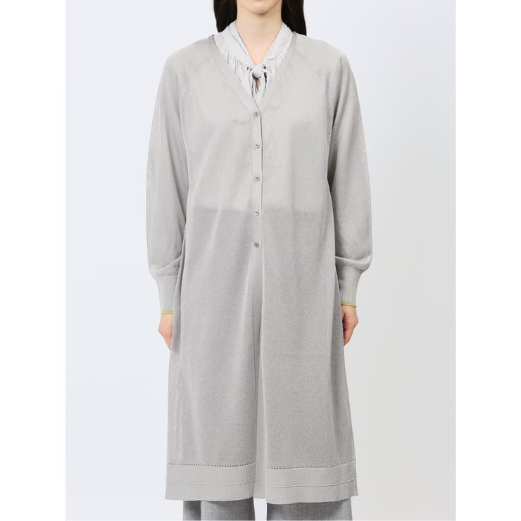 ハンチ/HUNCH ラメシアー ロングカーディガン | TAKA-Q WOMEN | 詳細画像18 