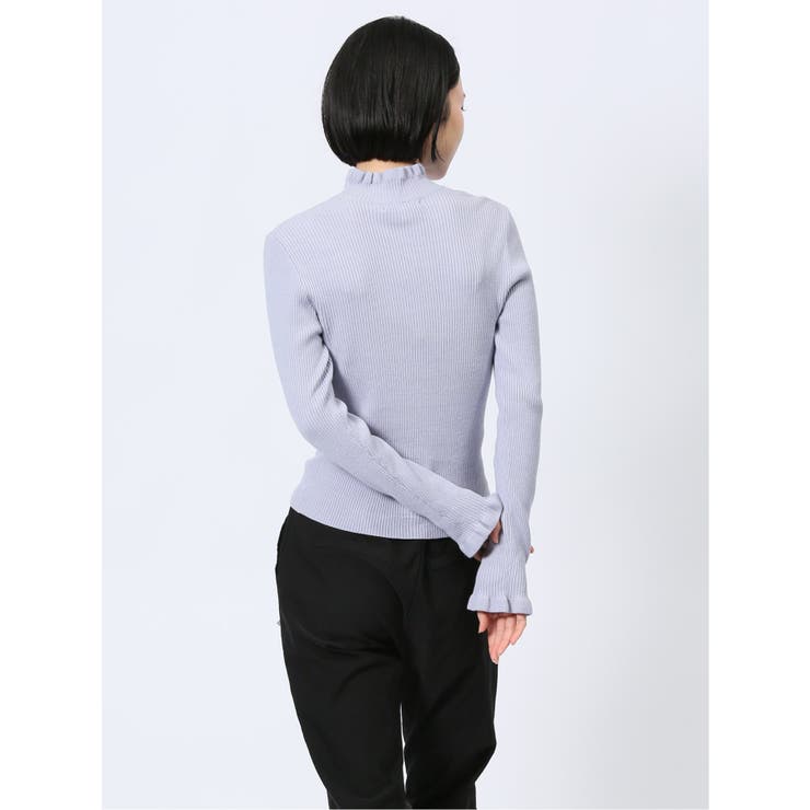 マーブルワルツ/MARBLE WALTS フリルネック リブニットプルオーバー | TAKA-Q WOMEN | 詳細画像50 