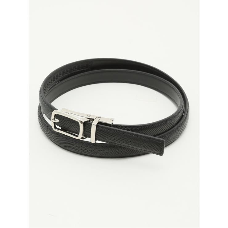 05黒 | Oバックル アジャストフリー チェック柄ベルト | TAKA-Q WOMEN