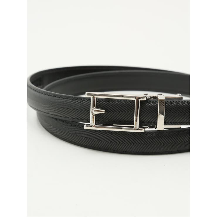 Ｈバックル アジャストフリー へリンボン柄ベルト | TAKA-Q WOMEN | 詳細画像2 