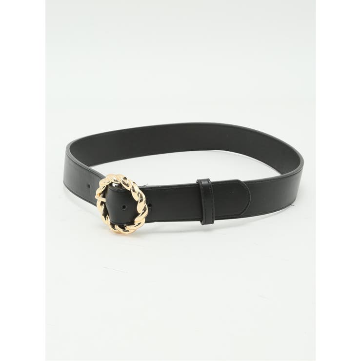 05黒 | ビッグサークルバックル ベルト | TAKA-Q WOMEN