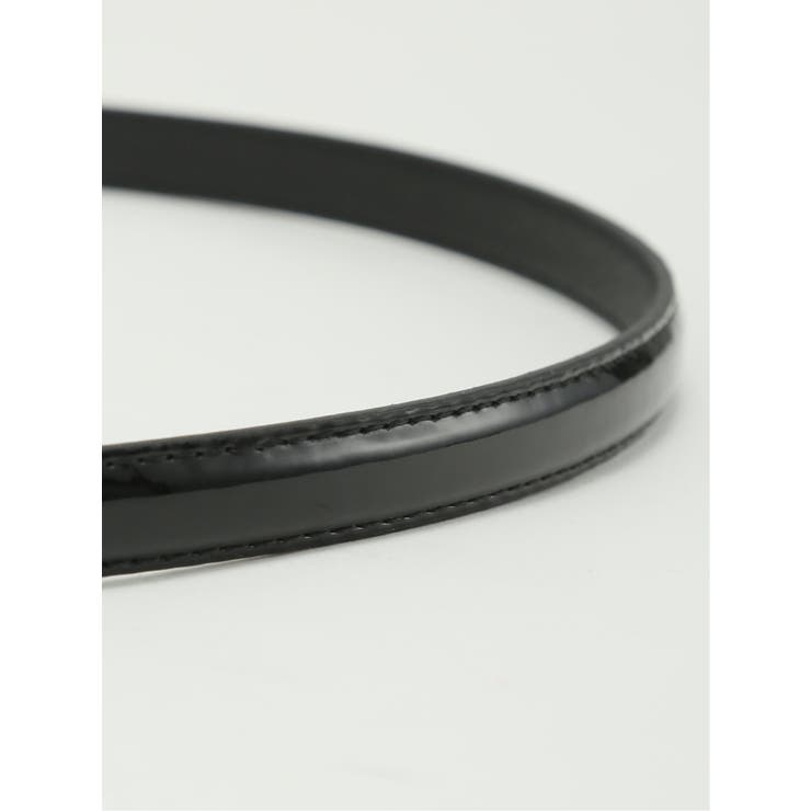 Cバックル エナメル ナローベルト | TAKA-Q WOMEN | 詳細画像3 