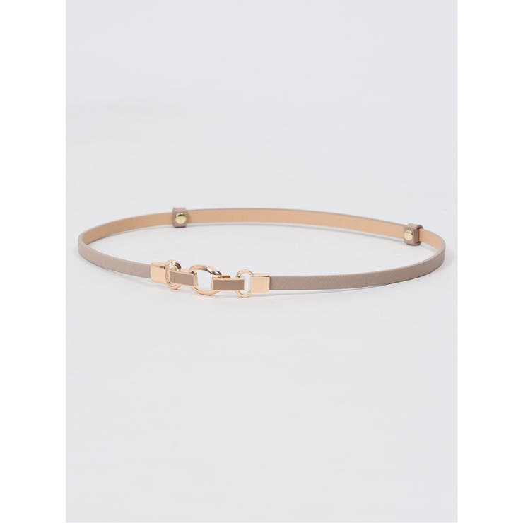 33ベージュ | ビットバックル スライドベルト | TAKA-Q WOMEN