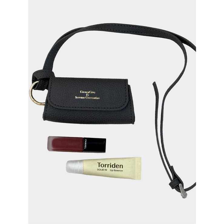 05黒 | LIP BAG 【KIPSKIN】 | TAKA-Q WOMEN