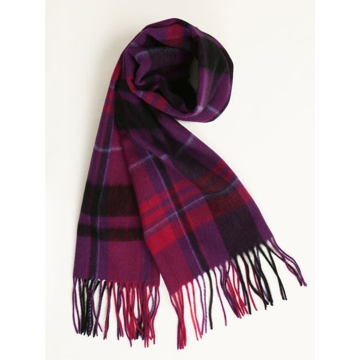 ウール100% チェックマフラー[品番：TKQJ0017474]｜TAKA-Q WOMEN