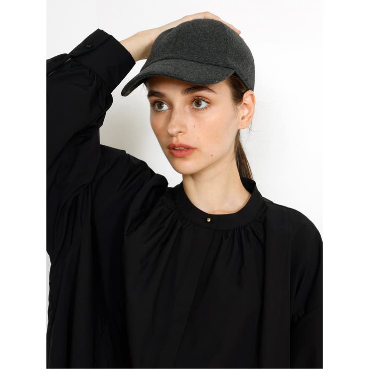 04グレー | Melton Fabric Cap/メルトン キャップ（ユニセックス） | TAKA-Q WOMEN