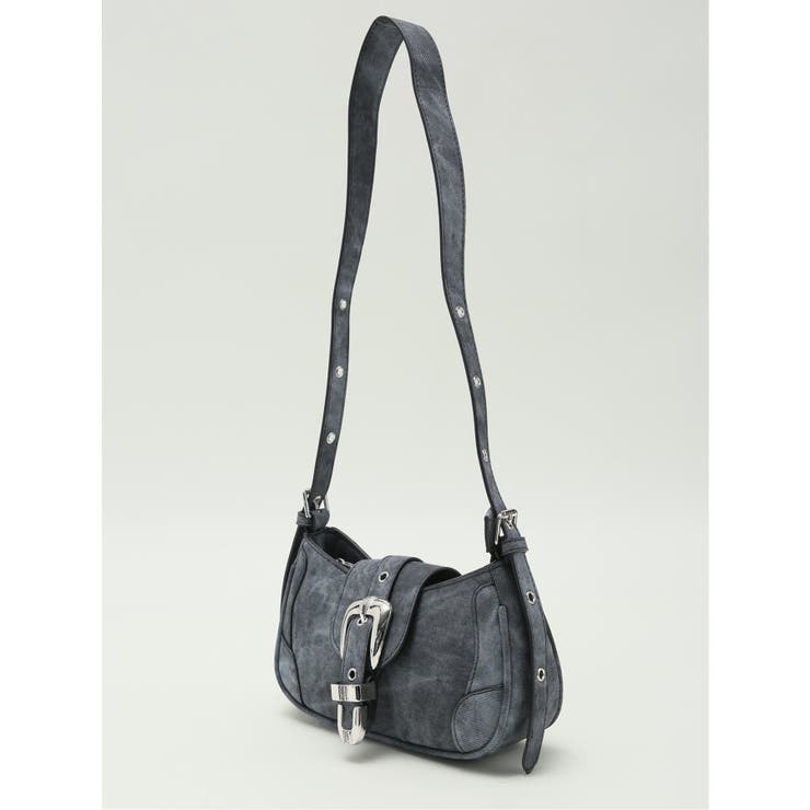 05黒 | デニム風 ショルダーバッグ | TAKA-Q WOMEN