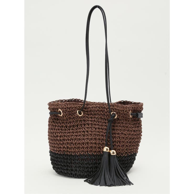 35こげ茶 | タッセル付 ショルダーバッグ | TAKA-Q WOMEN