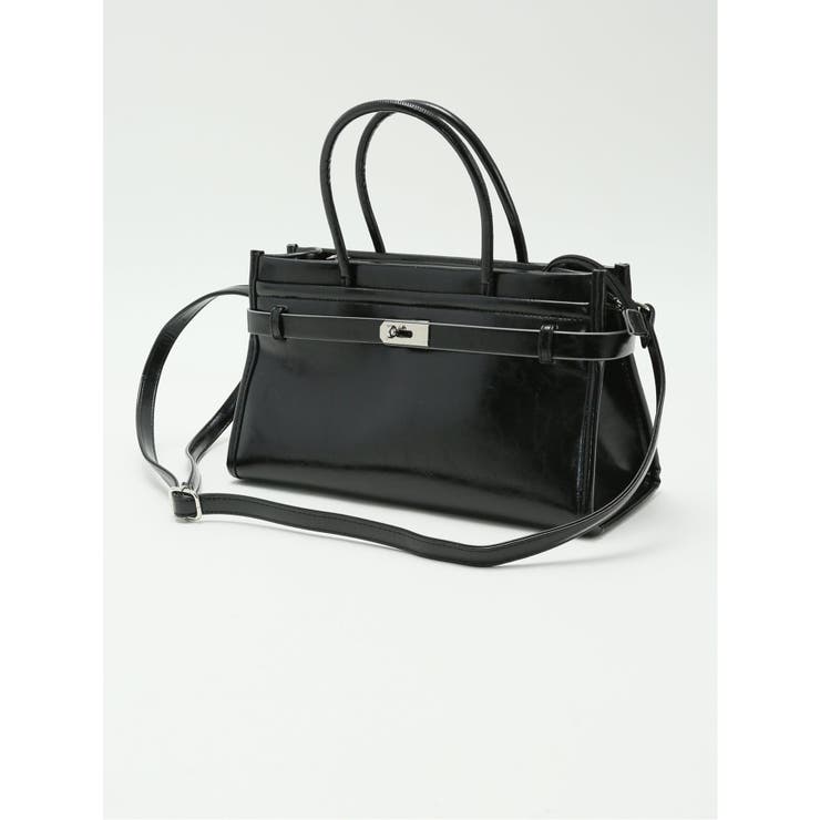 05黒 | ビットデザイン 2WAYハンドバッグ | TAKA-Q WOMEN