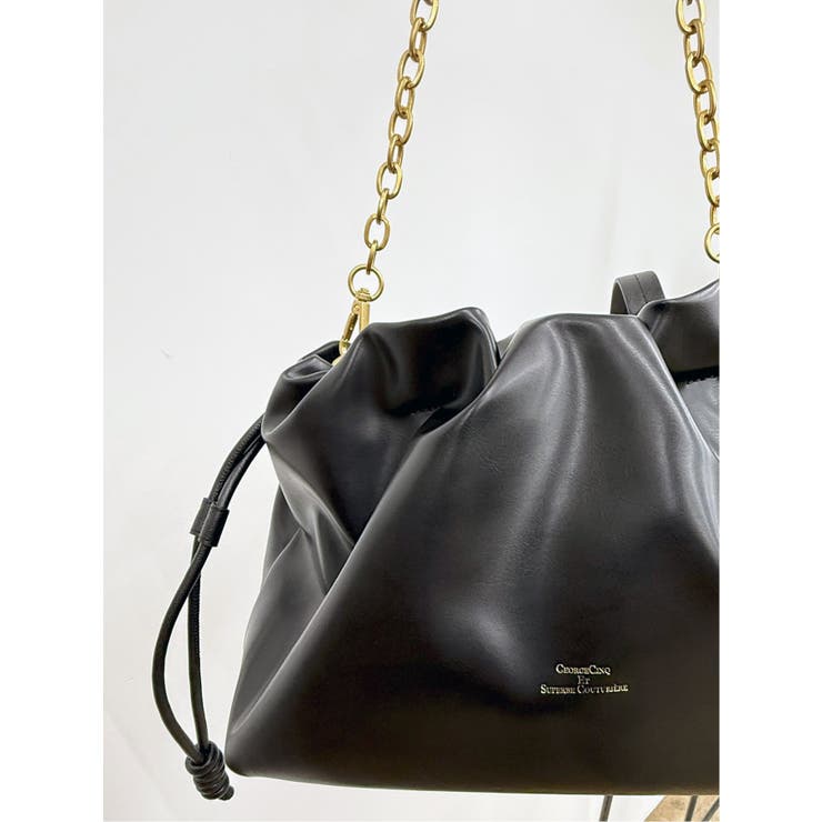 05黒 | DRAWSTRING BAG MEDIUM | TAKA-Q WOMEN