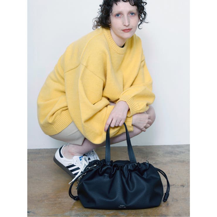 95モノトーン | DRAWSTRING BAG MEDIUM | TAKA-Q WOMEN