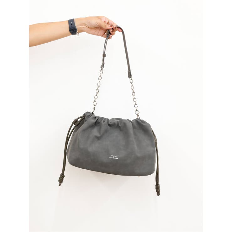 DRAWSTRING BAG MEDIUM 【nubuck】 | TAKA-Q WOMEN | 詳細画像2 